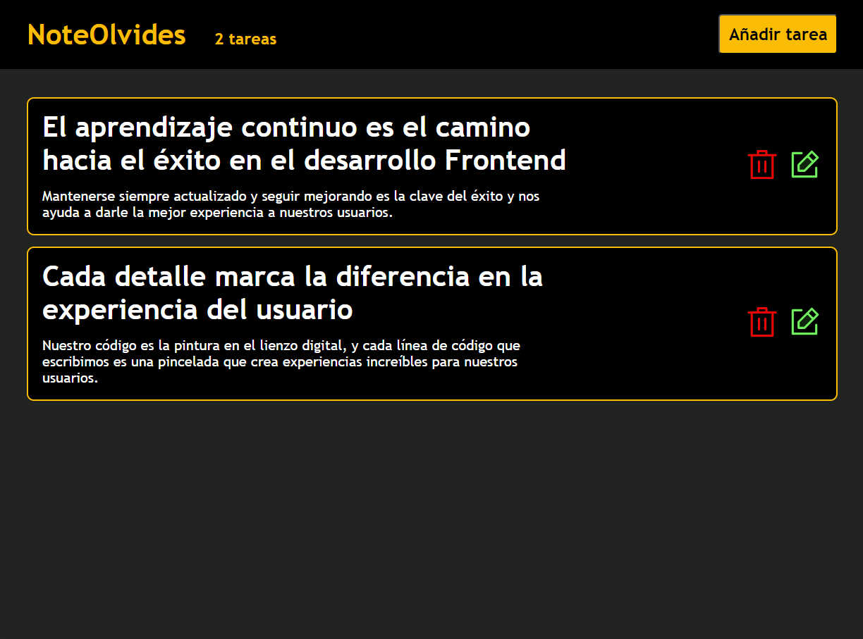 NoteOlvides